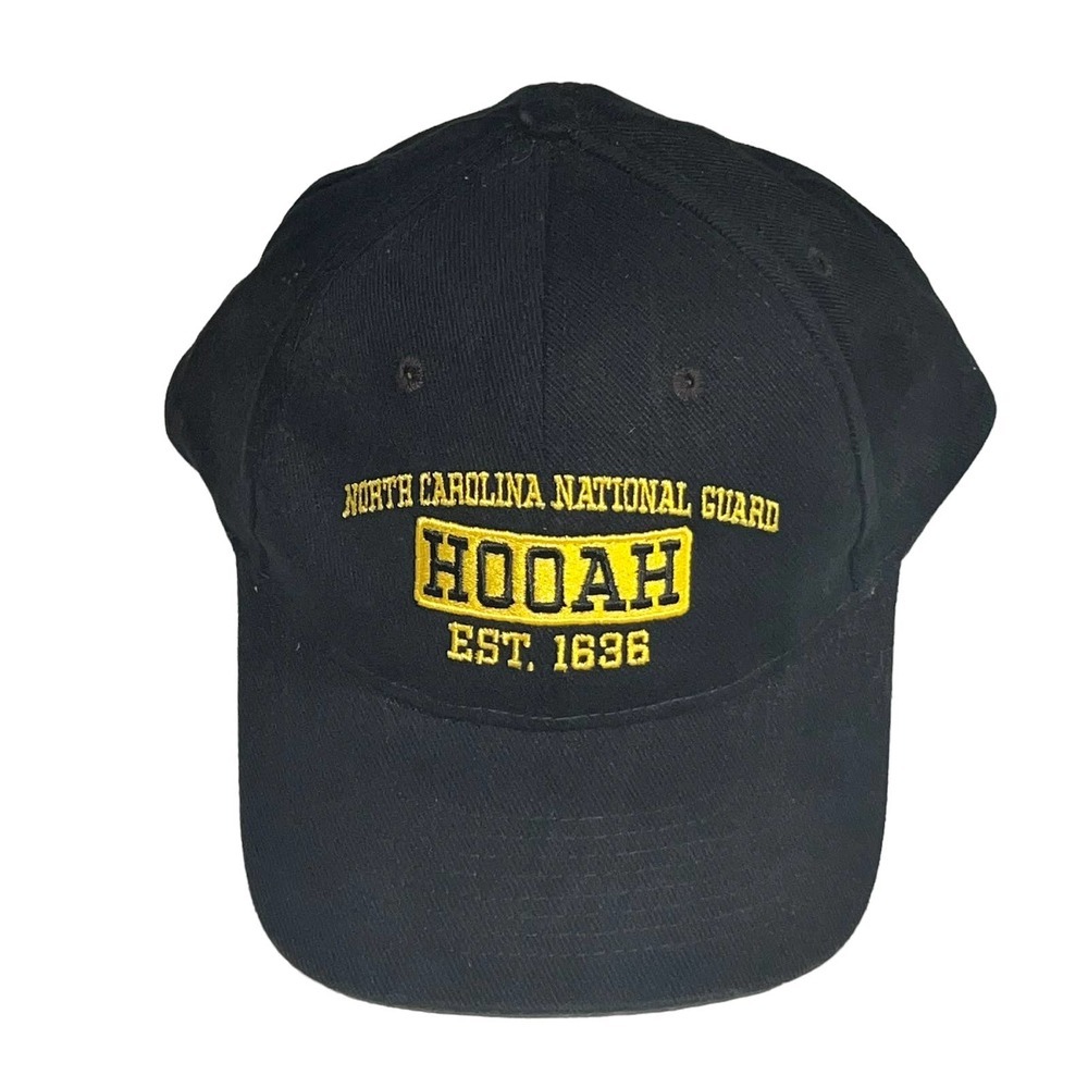 Black and Gold North Carolina National Guard HOOAH Trucker Cap NWOT
